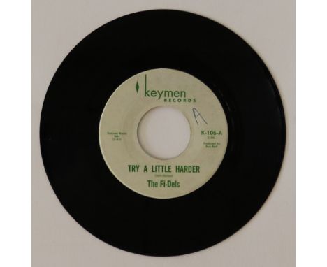 THE FI-DELS - TRY A LITTLE HARDER - Stomping Northern classic original US copy on Keymen Records (K-106). The record is in VG