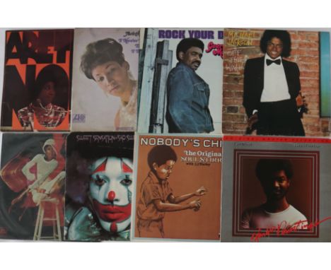 SOUL LP'S - excellent job lot of 54 Soul LPs from the 60's to 80's to include the likes of Aretha Franklin, Four Tops, George
