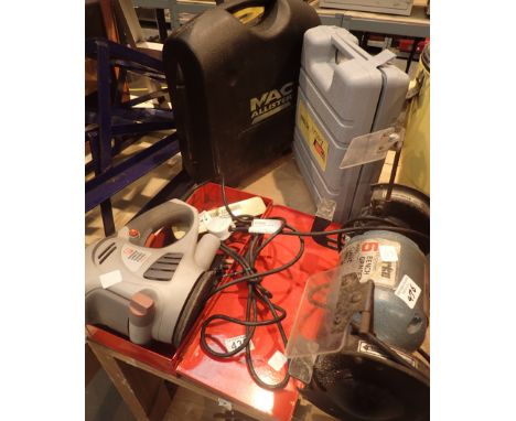 Bench grinder impact driver, sander, mac drill, earlex heat gun etc 