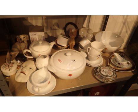Collection of mixed ceramics including Portugese teaset, Poole, Worcester etc