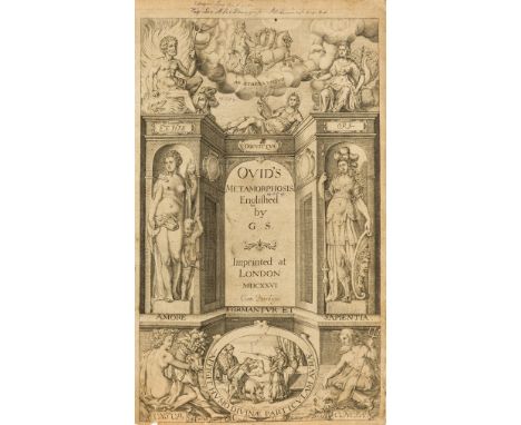 First book written in North America.- Ovidius Naso (Publius) Ovid's Metamorphosis Englished by G[eorge] S[andys], engraved ad