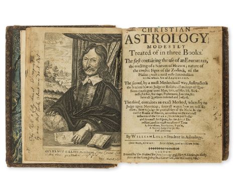 Astrology.- Lilly (William) Christian Astrology modestly Treated of in Three Books, first edition, engraved portrait frontisp