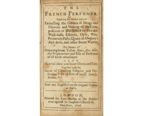 Barbe (Simon) The French Perfumer, first English edition, with final blank leaf G4 present, rather browned and stained, later