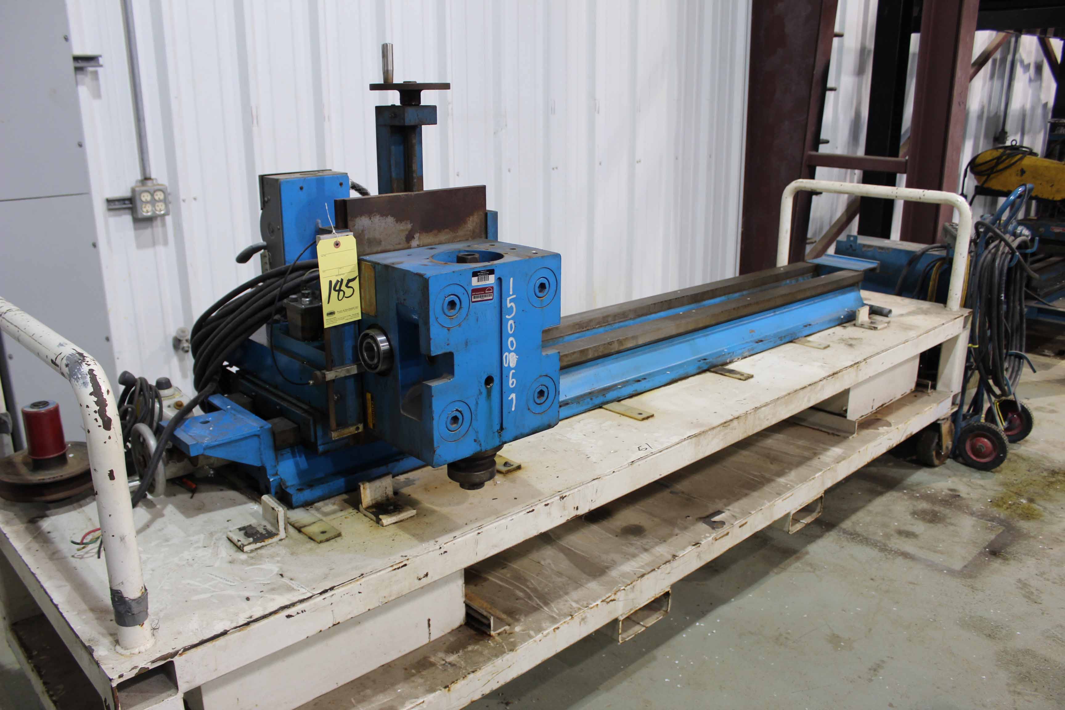 PORTABLE MILLING MACHINE, MASTER MILL MDL. PMH5GT500, 78” long. travel
