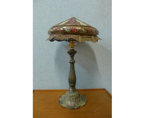 An Art Nouveau style table lamp 