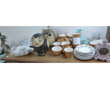 Ceramics: to include a Poole pottery eggshell pattern tea set       BSR