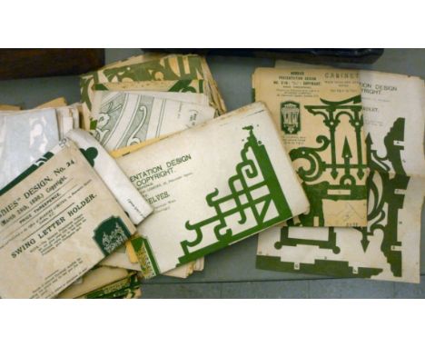 Vintage 'Hobbies' fretwork paper patterns       TS8