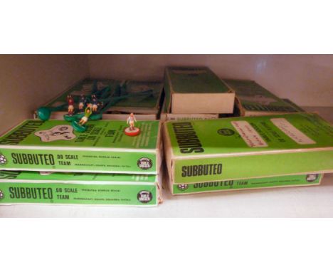 Fourteen Subbuteo football teams  boxed         OS5