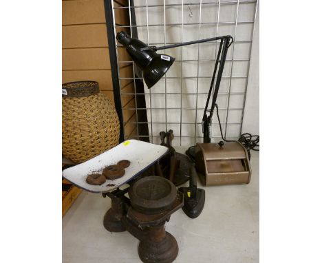 Vintage Corby 'Tie Master', vintage anglepoise lamp etc