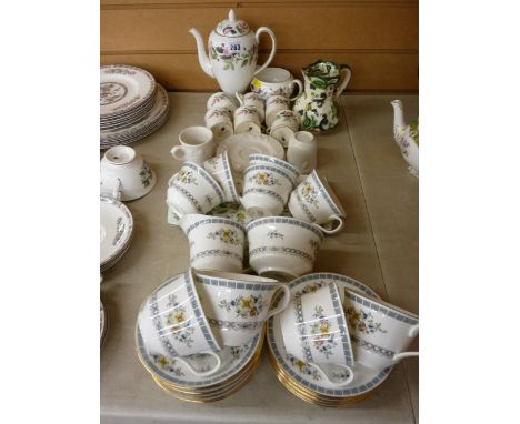 Part parcel of Minton 'Avignon' tea service, a part parcel of Wedgwood coffee ware and a Masons Ironstone jug etc
