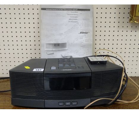 Bose Wave radio CD system with remote control, manual E/T