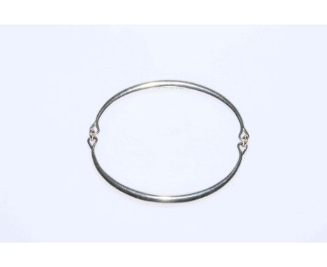 Georg Jensen silver 'Astria' bangle, boxed and certificate.