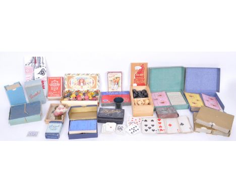 A large collection of vintage 20th century playing cards / card games comprising of Patience, Bezique, Waddingtons, ST Meteor