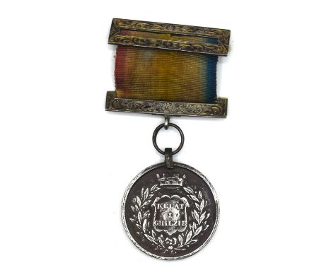 Rare 19th Century Afghanistan medal for Defence of Kelat-i-Ghilzie 1842, unnamed as issued, fitted with suspension ring and c