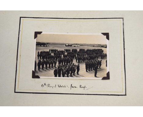 Very Rare, Second World War Photo album of 6th (Royal Welch) Parachute Battalion Training at Ringway, Near Manchester, August