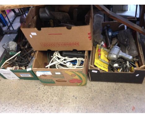 4 BOXES OF TOOLS