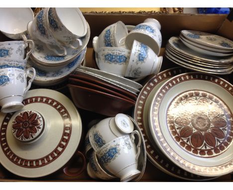 BOX WITH SOME MIDWINTER STONEHENGE AND ROYAL STAFFORD CHINA    RTI