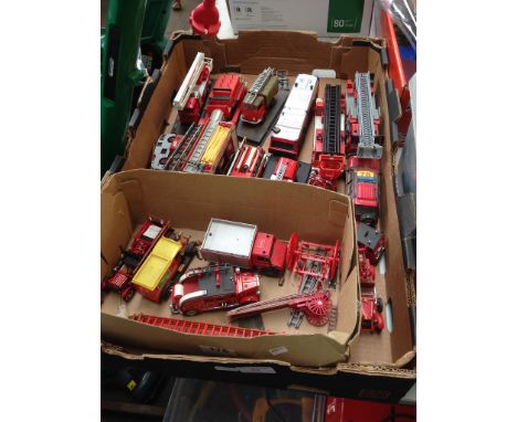 BOX OF FIRE ENGINE TOYS
