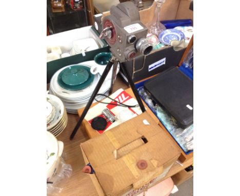 EUMIG CINE ELMO 8-AA CAMERA AND ACCESSORIES INC CROWN FILM EDITOR   