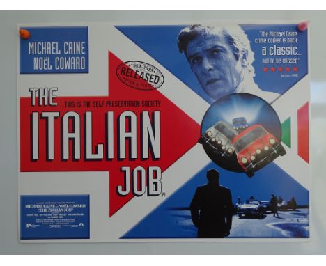 THE ITALIAN JOB (1969) - 1999 release - Over sized lobby card / UK mini poster - Flat/Unfolded (as issued) - Near Mint minus