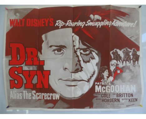DR SYN (1963) - (alias the Scarecrow) Lot x 2 - re-release UK Double Crown (20" x 30" - 51 x 76 cm) - Folded, Fine together w