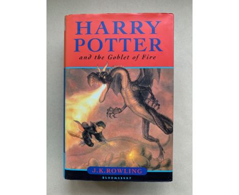 SIGNED BOOKS: HARRY POTTER & THE GOBLET OF FIRE: J.K. ROWLING (2000) 1st edition - Hardback - SIGNED J.K. ROWLING with signin
