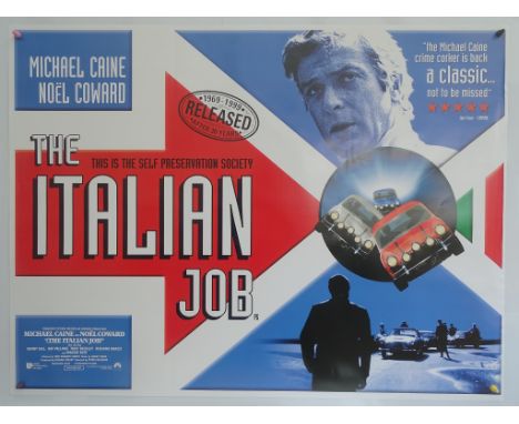 THE ITALIAN JOB (1969) - 1999 Release - UK Quad Film Poster - 30th Anniversary - Unique British design &amp; artwork - 30" x 