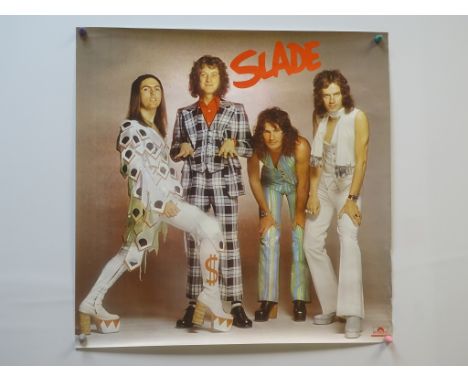 SLADE: THE BANGIN' MAN (1974) Lot x 2 - Official Polydor poster featuring the group SLADE plus a record store promotional pos