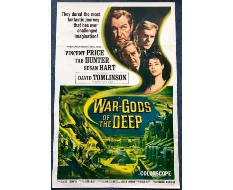 WAR-GODS OF THE DEEP (1965) aka 'City in the Sea' - US One Sheet movie poster (NSS# 65/191) - VINCENT PRICE - JAQUES TOURNEUR