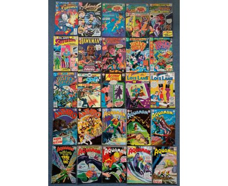 AQUAMAN, ANTHRO, LOIS LANE, ACTION COMICS, ALL STAR COMICS, JUSTICE SOCIETY of AMERICA, CAPTAIN ACTION, HAWKMAN, SUPERMAN, HO