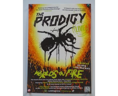 THE PRODIGY LIVE (2011) - Promotional poster for THE PRODIGY LIVE album, CD, blu ray etc - The band's first ever 'live' album