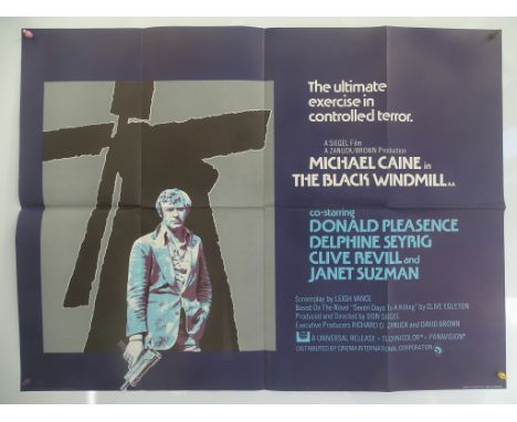 THE BLACK WINDMILL (1974) - UK Quad Film Poster - MICHAEL CAINE - 30" x 40" (76 x 101.5 cm) - Folded (as issued) - Very Fine