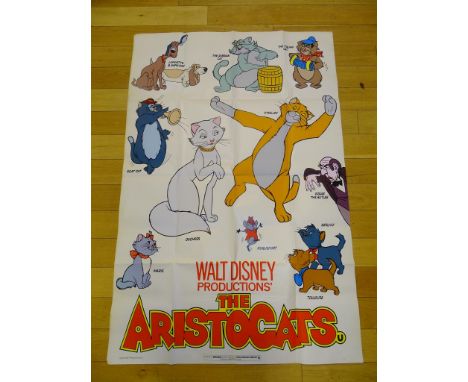 THE ARISTOCATS (1979) UK (60" x 40") 'Characters' Film Poster&nbsp;- Folded, Near Fine