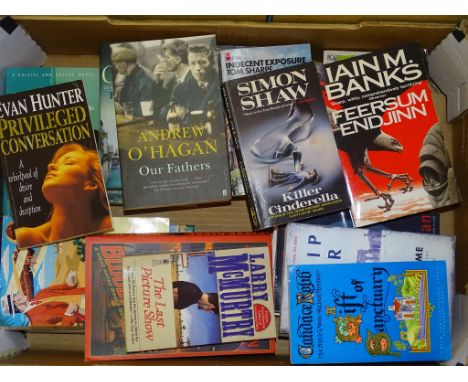 SIGNED BOOKS:  FICTION PAPERBACKS - ALL SIGNED, some DEDICATED (AS LOTTED) to include: THE LAST PICTURE SHOW (LARRY MCMURTRY)