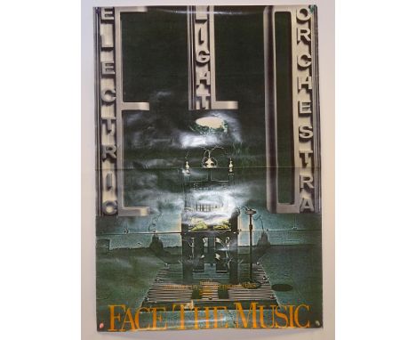 ELECTRIC LIGHT ORCHESTRA: FACE THE MUSIC (1975) - POLYDOR Promotional poster for the 1975 ELECTRIC LIGHT ORCHESTRA album FACE