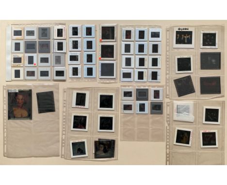 TRANSPARENCIES / SLIDES - Large quantity (67) of assorted TV/MOVIE/MUSIC slides to include THUNDERBIRDS (x 1) - CAPTAIN SCARL