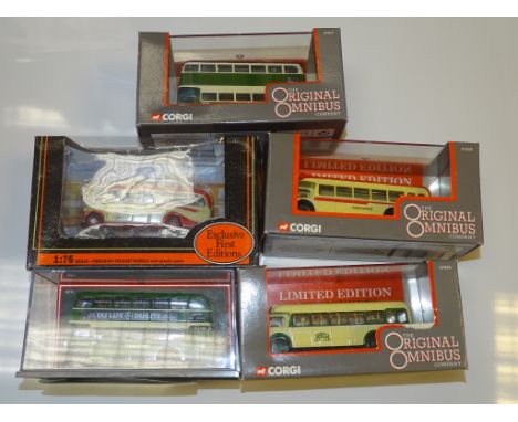 A GROUP OF CORGI OOC BUSES TOGETHER WITH ONE EFE as lotted - VG/E in G boxes (5)