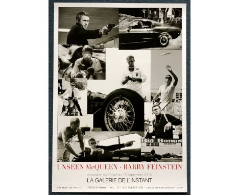 UNSEEN McQUEEN (2015) - STEVE McQUEEN - Original French poster for the exhibition of Barry Feinstein's work &amp; book launch