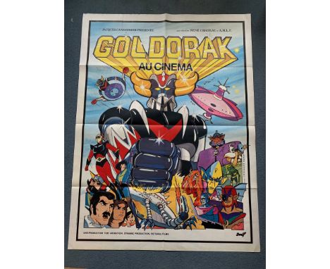 GOLDORAK - AU CINEMA (1979 - First French Release) - French 'Grande' Affiche - Cult Japanese Anime robot  cartoon - COVILLAUT