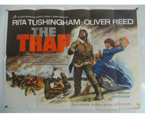 THE TRAP (1966) - UK Quad Film Poster - OLIVER REED - RITA TUSHINGHAM - (30" x 40" - 76 x 101.5 cm) - Folded (as issued) - Go