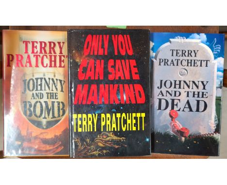 Terry Pratchett, Only You Can Save Mankind, first edition signed with Dust wrapper, Johnny and the Dead, First edition with d
