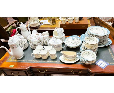 Two Susie Cooper 'Wild Strawberry' coffee services and a selection of Wedgwood and other ceramics.