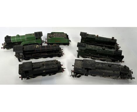 Six Hornby, Graham Farish and other 00-gauge locomotives.