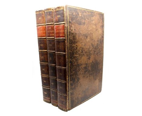 Clarendon, Edward, Earl of. State Papers, in three volumes, Oxford: Clarendon Press, 1767-73-86. Folio, full contemporary cal