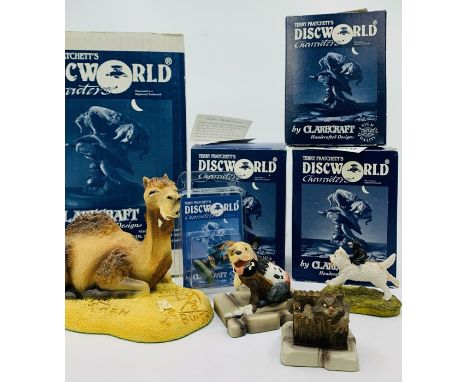 Clarecraft. Terry Pratchett's Discworld Characters. Collection of five figurines: You Bastard (DW101), ceramic with base stic