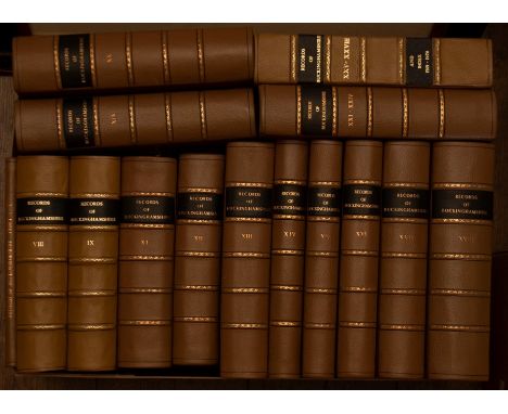 Records of Buckinghamshire, by the Architectural and Archaeological Society for the County of Buckingham, Vol.VIII to Vol.XXX