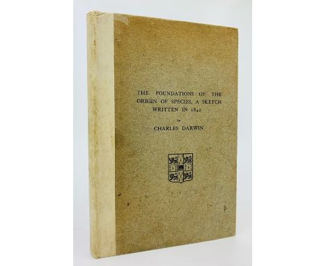 Darwin, Francis (Ed.). The Foundations of the Origin of Species, A Sketch Written in 1842, by Charles Darwin, Cambridge: Univ