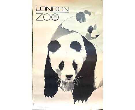 Roslav Szaybo (Polish, 1933-2019). London Zoo poster, London: The Poster Shops, 1968, 40" by 25". Some light discolouration a