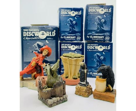 Clarecraft. Terry Pratchett's Discworld Characters. Collection of five figurines: Death of Rats (DW33), ceramic with base sti