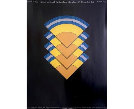 The Push Pin Style, Paris exhibition poster, Chwast/Glaser, 1970, 65cm by 39cm. Vibrant colours, some very light creasing